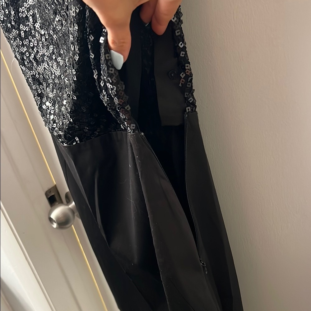 Bcbgeneration Black Sequin Bodycon Mini Dress - image 5